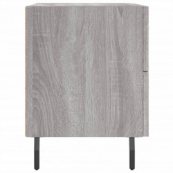 Nachttische 2 Stk. Grau Sonoma 40x35x47,5 cm Holzwerkstoff