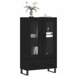 Highboard Schwarz 69,5x31x115 cm Holzwerkstoff