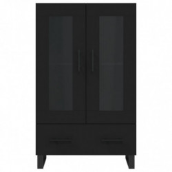 Highboard Schwarz 69,5x31x115 cm Holzwerkstoff