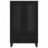 Highboard Schwarz 69,5x31x115 cm Holzwerkstoff