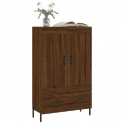 Highboard Braun Eichen-Optik 69,5x31x115 cm Holzwerkstoff