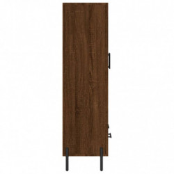 Highboard Braun Eichen-Optik 69,5x31x115 cm Holzwerkstoff