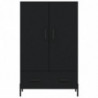 Highboard Schwarz 69,5x31x115 cm Holzwerkstoff