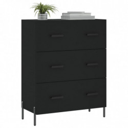 Sideboard Schwarz 69,5x34x90 cm Holzwerkstoff