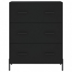 Sideboard Schwarz 69,5x34x90 cm Holzwerkstoff