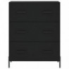 Sideboard Schwarz 69,5x34x90 cm Holzwerkstoff