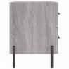 Nachttische 2 Stk. Grau Sonoma 40x35x47,5 cm Holzwerkstoff