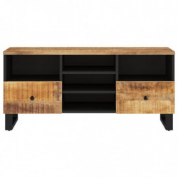 TV-Schrank 100x33x46 cm Massivholz Mango & Holzwerkstoff