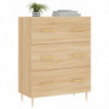 Sideboard Sonoma-Eiche 69,5x34x90 cm Holzwerkstoff