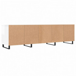 TV-Schrank Hochglanz-Weiß 150x30x44,5 cm Holzwerkstoff