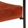 Loungesessel Braun 58,5x64x76 cm Echtleder