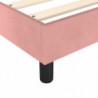 Boxspringbett mit Matratze Rosa 120x200 cm Samt