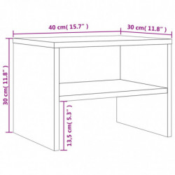 Nachttisch Braun Eichen-Optik 40x30x30 cm Holzwerkstoff