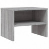 Nachttische 2 Stk. Grau Sonoma 40x30x30 cm Holzwerkstoff