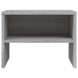 Nachttische 2 Stk. Grau Sonoma 40x30x30 cm Holzwerkstoff