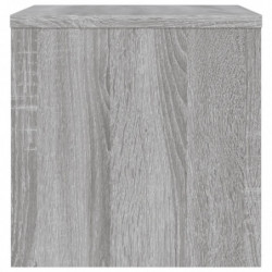 Nachttische 2 Stk. Grau Sonoma 40x30x30 cm Holzwerkstoff