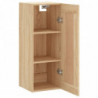 Wandschrank Sonoma-Eiche 34,5x34x90 cm Holzwerkstoff