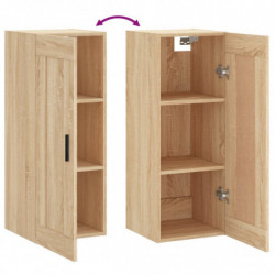 Wandschrank Sonoma-Eiche 34,5x34x90 cm Holzwerkstoff