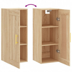 Wandschrank Sonoma-Eiche 34,5x34x90 cm Holzwerkstoff