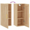 Wandschrank Sonoma-Eiche 34,5x34x90 cm Holzwerkstoff