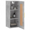 Wandschrank Betongrau 34,5x34x90 cm Holzwerkstoff