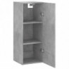 Wandschrank Betongrau 34,5x34x90 cm