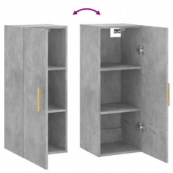 Wandschrank Betongrau 34,5x34x90 cm