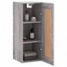 Wandschrank Grau Sonoma 34,5x34x90 cm Holzwerkstoff