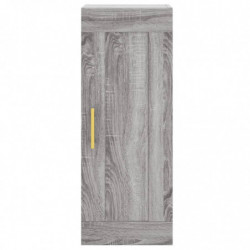 Wandschrank Grau Sonoma 34,5x34x90 cm Holzwerkstoff