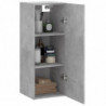 Wandschrank Betongrau 34,5x34x90 cm