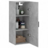 Wandschrank Betongrau 34,5x34x90 cm