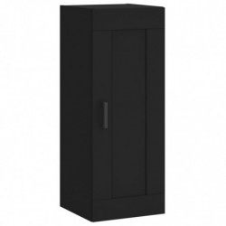 Wandschrank Schwarz 34,5x34x90 cm Holzwerkstoff