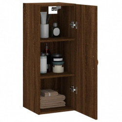 Wandschrank Braun Eichen-Optik 34,5x34x90 cm