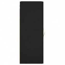 Wandschrank Schwarz 34,5x34x90 cm