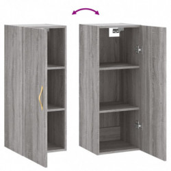 Wandschrank Grau Sonoma 34,5x34x90 cm