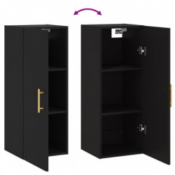 Wandschrank Schwarz 34,5x34x90 cm