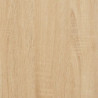 Bücherregal Sonoma-Eiche 80x30x78,5 cm Holzwerkstoff und Eisen