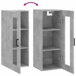 Wandschrank Betongrau 34,5x34x90 cm