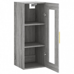 Wandschrank Grau Sonoma 34,5x34x90 cm