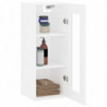 Wandschrank Weiß 34,5x34x90 cm