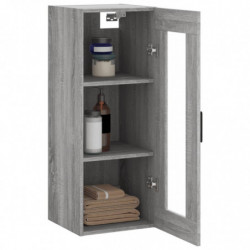 Wandschrank Grau Sonoma 34,5x34x90 cm