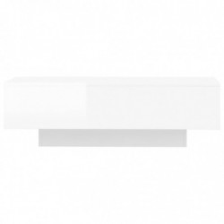 Couchtisch Hochglanz-Weiß 100x49,5x31 cm Holzwerkstoff