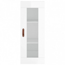 Wandschrank Hochglanz-Weiß 34,5x34x90 cm