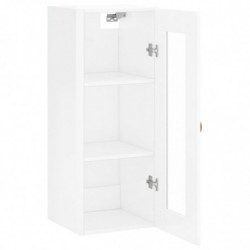 Wandschrank Hochglanz-Weiß 34,5x34x90 cm