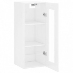 Wandschrank Hochglanz-Weiß 34,5x34x90 cm