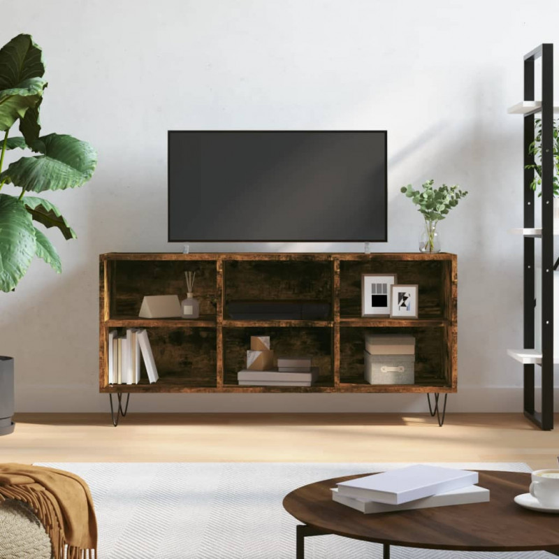 TV-Schrank Räuchereiche 103,5x30x50 cm Holzwerkstoff