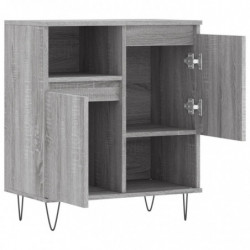 Sideboard Grau Sonoma 60x35x70 cm Holzwerkstoff