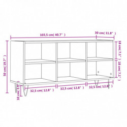 TV-Schrank Grau Sonoma 103,5x30x50 cm Holzwerkstoff