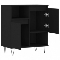 Sideboard Schwarz 60x35x70 cm Holzwerkstoff