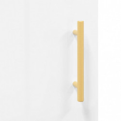 Sideboard Hochglanz-Weiß 34,5x34x90 cm Holzwerkstoff
